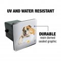 British Bulldog Puppy Dog Bath Towel Rubber Duck Tow Trailer Hitch Cover Plug Insert
