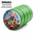 Red Panda Flowers And Birds Valve Stem Caps For Tire Rim Wheel Aluminum Green
