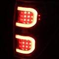 Auto Dynasty Tail Light For 2009-2014 Ford F150 Driver And Passenger Side Dual Red Led C-tube Brake Lamps Replacement Black 