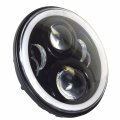 Sxma J223-2 7inch 1 Pair Led Headlight With Ring Hi Low Beam Drl Super Bright 100w 10000lm Driving Light Compatible Je Ep W