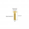Uxcell Flat Head Socket Cap Screws M3-0 5 X 12mm Brass Inner Hex Drive Fasteners Bolts 50pcs