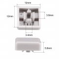 Uxcell 20pcs Tactile Push Button Switch Caps 12x12mm For 12x12x7 3mm Micro Grey