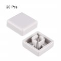 Uxcell 20pcs Tactile Push Button Switch Caps 12x12mm For 12x12x7 3mm Micro Grey