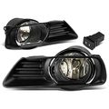 Toyota Camry Xv40 Pair Of Bumper Driving Fog Lights W Bezel Switch Smoke Lens