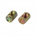 Uxcell 20pcs M8 Thread 18mm Length Iron Slotted Drive Cross Dowel Barrel Nut