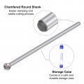 Uxcell Carbide Burrs Rotary Files Single Cut Ball Tungsten Tip 10mm Cutting Head 6mm Shank 150mm 6-inch Length For Wood Metal