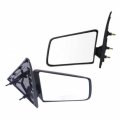 Door Mirror Pair For Gmc Sonoma 1994 To 2004 Driver And Passenger Side Manual Glass Folding Non Heated Textured Black 