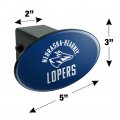 University Of Nebraska At Kearney Lopers Logo Oval Tow Hitch Cover Trailer Plug Insert 2