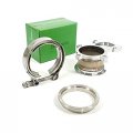 Turbo Flange To 2 5 V-band Adaptor Kit For Cummins Holset Wh1c Hx35 Hx35w Hx40 