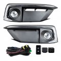 Gxywady Front Bumper Fog Light Lamp Cover Set Replacement For Honda Civic Coupe Sedan 2019-2020