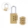 Uxcell 3 Digit Combination Padlock Brass Locks 3mm Shackle Diameter 2pcs For Gym Locker Fence Suitcase Travel Outdoor