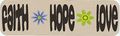 10in X 3in Faith Hope Love Vinyl Bumper Magnet Car Magnetic Magnets By Stickertalk 