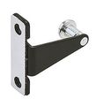 Cabinet Strike Plate For Stealthlock Steel Black 1 4 X 3 8 