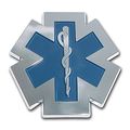 Emergency Medical Service Chrome Auto Emblem 