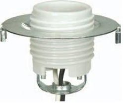 Satco Keyless Porcelain Threaded Socket With Hickey And Ring 801768