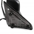 Ocpty Black Left Side Mirror Fit For 2011-2013 Ram 1500 Textured Glass Manual Folding Heated Turn Signal