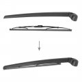 X Autohaux 8e9955425c 8e9955407c Rear Windshield Wiper Blade Arm Set 430mm 17inch For Audi A3 2006-2013 A4 Avant 2001-2008