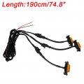 Topteng Grille Led Lights Kit 3pcs Front Bumper Hood Fit For Toyota Tacoma 2001-2011 Trd Pro 2016-2023