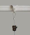 4 Pack Each Stas Moulding Hooks Perlon Cords With Loop Zipper 59 Cord White 