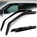 Auto Dynasty Window Visors For 2017-2026 Ford F-250 F-350 F-450 Super Duty Crew Cab 4pcs Front Left Right Tape-on Deflectors 