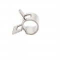 Uxcella 6mm Inner Dia Nickel Plated Spring Clip Water Pipe Fuel Line Hose Clamps 20pcs