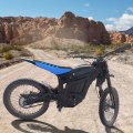 Non Slip Striped Seat Cover For Talaria Sting Mx3 Mx4 And Mx5 Pro Waterproof Leather Motorcycle Protector Blue 