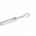 Aexit Adjustable 304 Fall Protection Stainless Steel Eye Hook Turnbuckle Restraint Ropes Lanyards Silver Tone