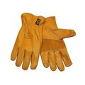 G F 6203m-3 Premium Genuine Grain Cowhide Leathers With Reinforced Patch Palm Work Gloves Drivers Glove 3-pair Medium 