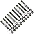 Main Stud For Acura Honda Integra B18 B18a B18b B20b 208-54 3 8 In Black Cylindrical Bolt Model 208-5404 