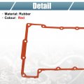 X Autohaux 1 Set Valve Cover Gasket No 11127581215 For Bmw 325i Base 0l L6 2006 325xi 3 Gas Rubber Red