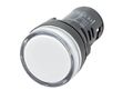 Alpinetech L22 White 22mm 120v Ac Led Pilot Panel Indicator Light 