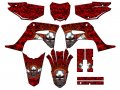2019-2023 Crf 125 Flaming Gearhead Red Senge Graphics Complete Kit For Honda 