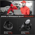 A-premium 2pcs Engine Motor Mount And Transmission Kit Compatible With Hyundai Elantra 2007 2008 2009 2010 2011 2012 2 0l