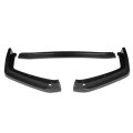3pcs Cs-style Car Front Bumper Lip Spoiler Wing Body Kit Compatible With Subaru Wrx Sti Sedan 15-21 Gloss Black Carbon Fiber