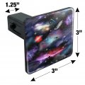 Space Galaxies Nebula Shooting Stars Pattern Tow Trailer Hitch Cover Plug Insert