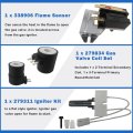Dryer Repair Kit 279311 Igniter 279834 Gas Valve Coil 338906 Flame Sensor For Whirl-pool 7ewgd1510ym0 7mlgr3624jq3 7mlgr3624jq4