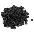 Uxcell Metric M2 Thread Insert Lock Screw Fastener Nylon Hex Nut Black 100pcs