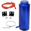Automotive Radiator Coolant Overflow Tank Kit 800ml 28fl Oz Aluminum Billet Heatsink Oil Catch Reservoir Blue Cs203653 