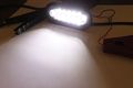 2 Red White 6 Oval Oblong Led Light Fog Back-up Reverse Stop Turn Tail Truck Trailer 