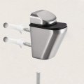 Uxcell Glass Shelf Bracket Wall Mount Adjustable Zinc Alloy Brushed Nickel Support For 3-20mm Thickness 4pcs