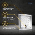 Recpro Rv Square Baggage Door Diamond Surface Plate Aluminum Construction One Keyed Lock  For Rvs Campers Trailers And More 8