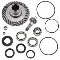 Rear Differential Ring Pinion Gear Bearings Seals Kit Compatible With Honda Fourtrax 300 Trx300 2x4 Trx300fw 4x4 1988-2000