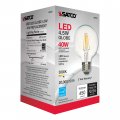 Satco S9893 Medium Bulb In Light Finish 4 38 Inches Base Clear