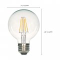 Satco S9893 Medium Bulb In Light Finish 4 38 Inches Base Clear