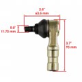 Caltric Complete Upper And Lower Ball Joint Set Compatible With Suzuki Quadrunner 300 Lt300e Lt-300e 1987-1989