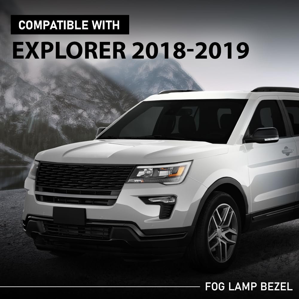 Pair Front Fog Light Cover Lamp Bezel For Ford Explorer 2018 2019 Lh Driver Rh Passenger Side 2pcs Fo1039181 Fo1038181