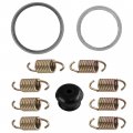 Caltric Exhaust Muffler Silencer Kit Compatible With Polaris 600 Rush Pro R Es Retro 2010 2011 2012