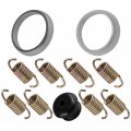 Caltric Exhaust Muffler Silencer Kit Compatible With Polaris 600 Rush Pro R Es Retro 2010 2011 2012