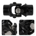 Black Universal Steering Shaft U-joint Coupler 9 16 -26 Spline 3 4 Round Single 83mm U Joint