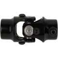 Black Universal Steering Shaft U-joint Coupler 9 16 -26 Spline 3 4 Round Single 83mm U Joint